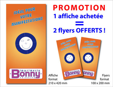 Affiche 210x420 + Flyers 100x200